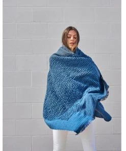 Studio Variously Macaroon Merino Wool Throw Blanket - Midnight Home Goods