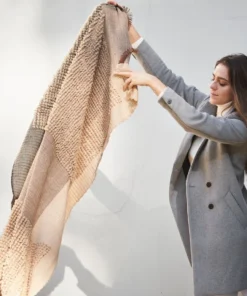 Studio Variously Home Goods Macaroon Merino Wool Throw Blanket