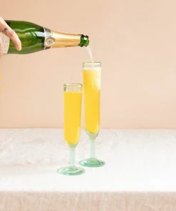 Magda Made Best Sellers Recycled Glass Champagne Flutes