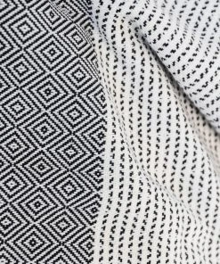 Amante Marketplace Best Sellers Magis Diamond Turkish Blanket - Black
