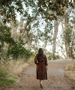 Mien Clothing Maison Midi Dress - Hickory 18 Mien Clothing Maison Midi Dress - Hickory