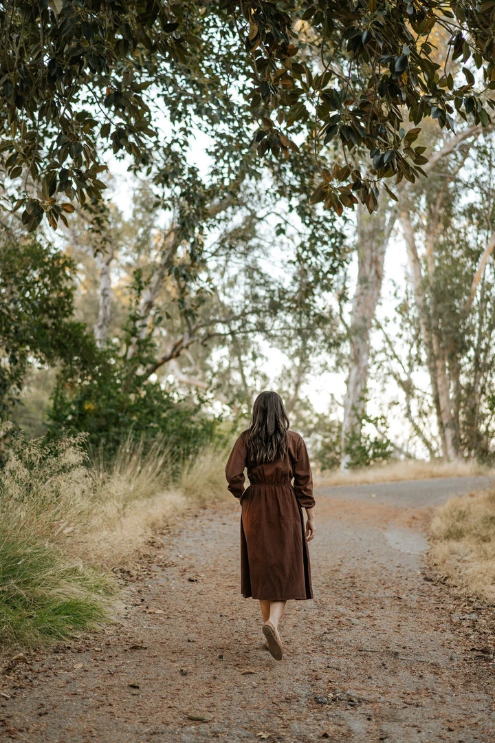 Mien Clothing Maison Midi Dress - Hickory 9 Mien Clothing Maison Midi Dress - Hickory