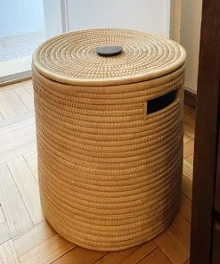 Mbare Malawi Mahogany Handle Basket 6 Mbare Malawi Mahogany Handle Basket