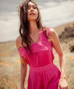 Valani Malina Tencel Top - Lilac Rose Clothing