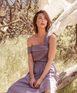 Valani Malina Tencel Top - Purple Sage Clothing