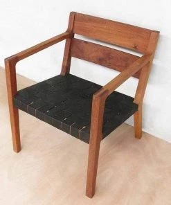 Masaya & Co. Handcrafted Managua Leather Arm Chair