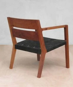 Masaya & Co. Handcrafted Managua Leather Arm Chair