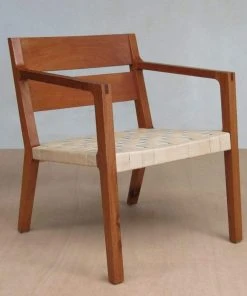 Masaya & Co. Handcrafted Managua Leather Arm Chair