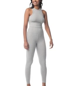 Synergy Organic Clothing Manipura Legging - Heather Gray 9 Synergy Organic Clothing Manipura Legging - Heather Gray
