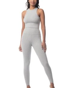 Synergy Organic Clothing Manipura Legging - Heather Gray 8 Synergy Organic Clothing Manipura Legging - Heather Gray