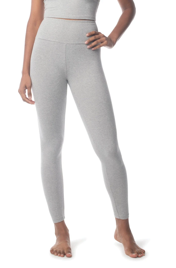 Synergy Organic Clothing Manipura Legging - Heather Gray 1 Synergy Organic Clothing Manipura Legging - Heather Gray