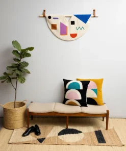 Leah Singh Margeaux Shapes Jute Runner Rug Home Goods