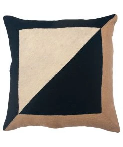 Made Trade Home Goods Marianne Square Wool Throw Black Pillow Cover - SAMPLE SALE