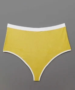 Mary Young High Waist Bamboo Thong - Citrine Sustainable Materials