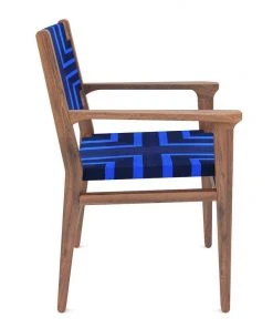 Masaya & Co. Chontales Arm Chair - Midnight Blue Pattern
