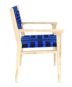 Masaya & Co. Chontales Arm Chair - Midnight Blue Pattern