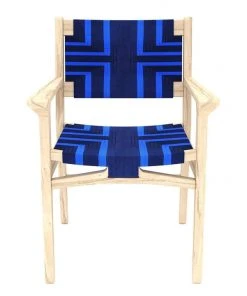 Masaya & Co. Chontales Arm Chair - Midnight Blue Pattern