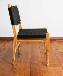 Masaya & Co. Handcrafted Chontales Dining / Desk Chair - Solid Black Manila 8 Masaya & Co. Handcrafted Chontales Dining / Desk Chair - Solid Black Manila