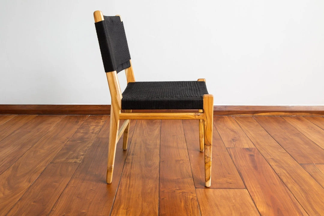 Masaya & Co. Handcrafted Chontales Dining / Desk Chair - Solid Black Manila 3 Masaya & Co. Handcrafted Chontales Dining / Desk Chair - Solid Black Manila