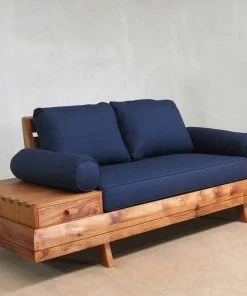 Masaya & Co. Floating Love Seat - Navy Blue Living Room