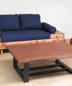 Masaya & Co. Floating Love Seat - Navy Blue Living Room