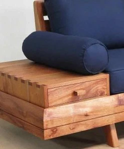 Masaya & Co. Floating Love Seat - Navy Blue Living Room