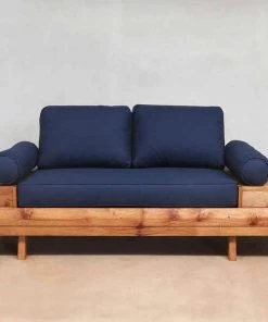 Masaya & Co. Floating Love Seat - Navy Blue Living Room