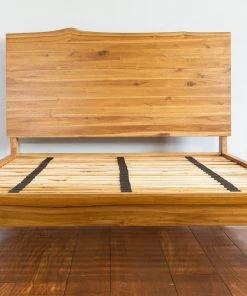 Masaya & Co. Gavilana Live Edge Teak Bed Furniture