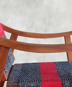 Masaya & Co. Izapa Arm Chair - Granito Red Stripe Manila