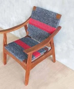 Masaya & Co. Izapa Arm Chair - Granito Red Stripe Manila