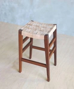 Masaya & Co. Masaya Leather Barstool Furniture