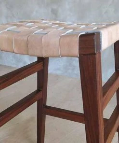 Masaya & Co. Masaya Leather Barstool Furniture