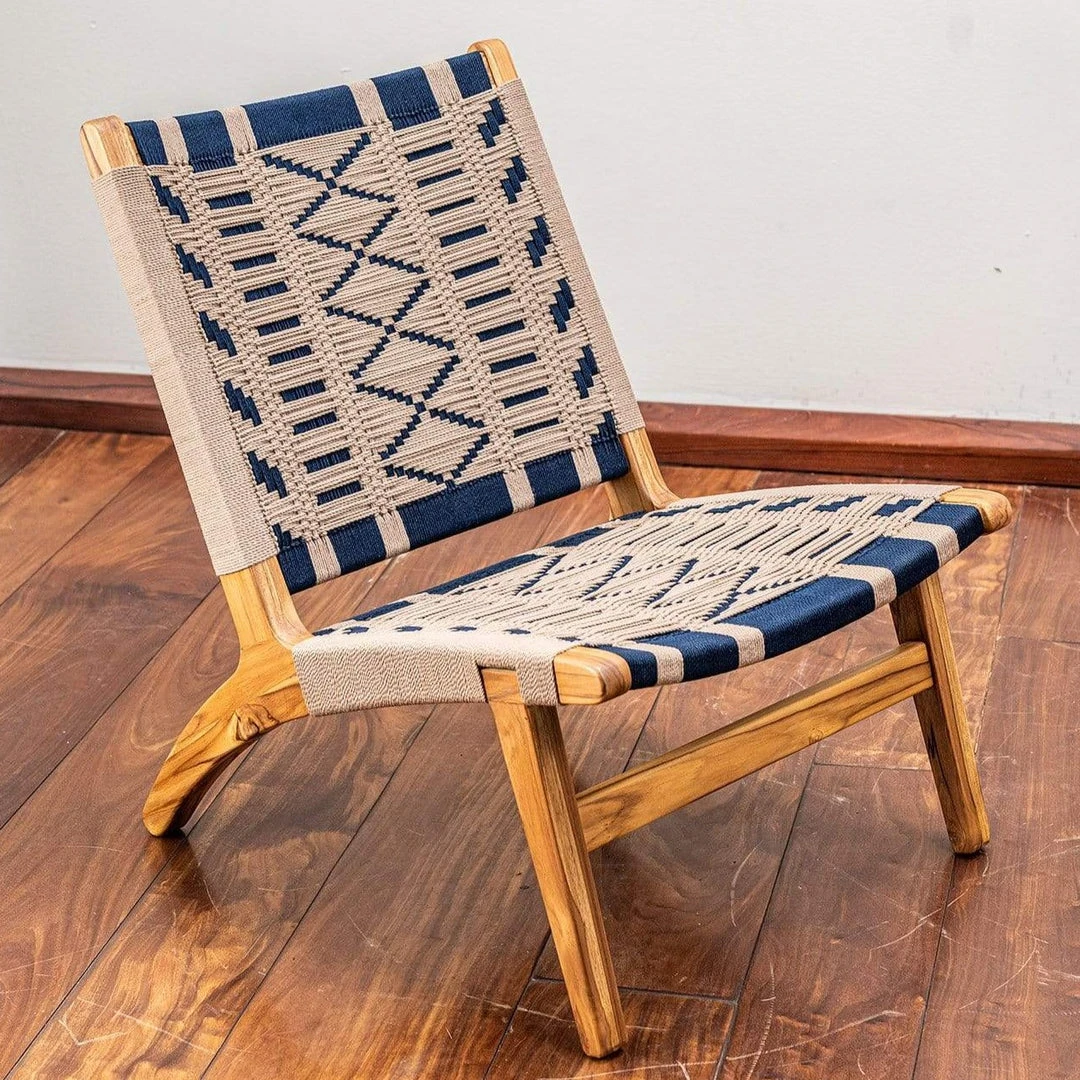 Masaya & Co. Masaya Manila Lounge Chair - Roots Pattern 1 Masaya & Co. Masaya Manila Lounge Chair - Roots Pattern