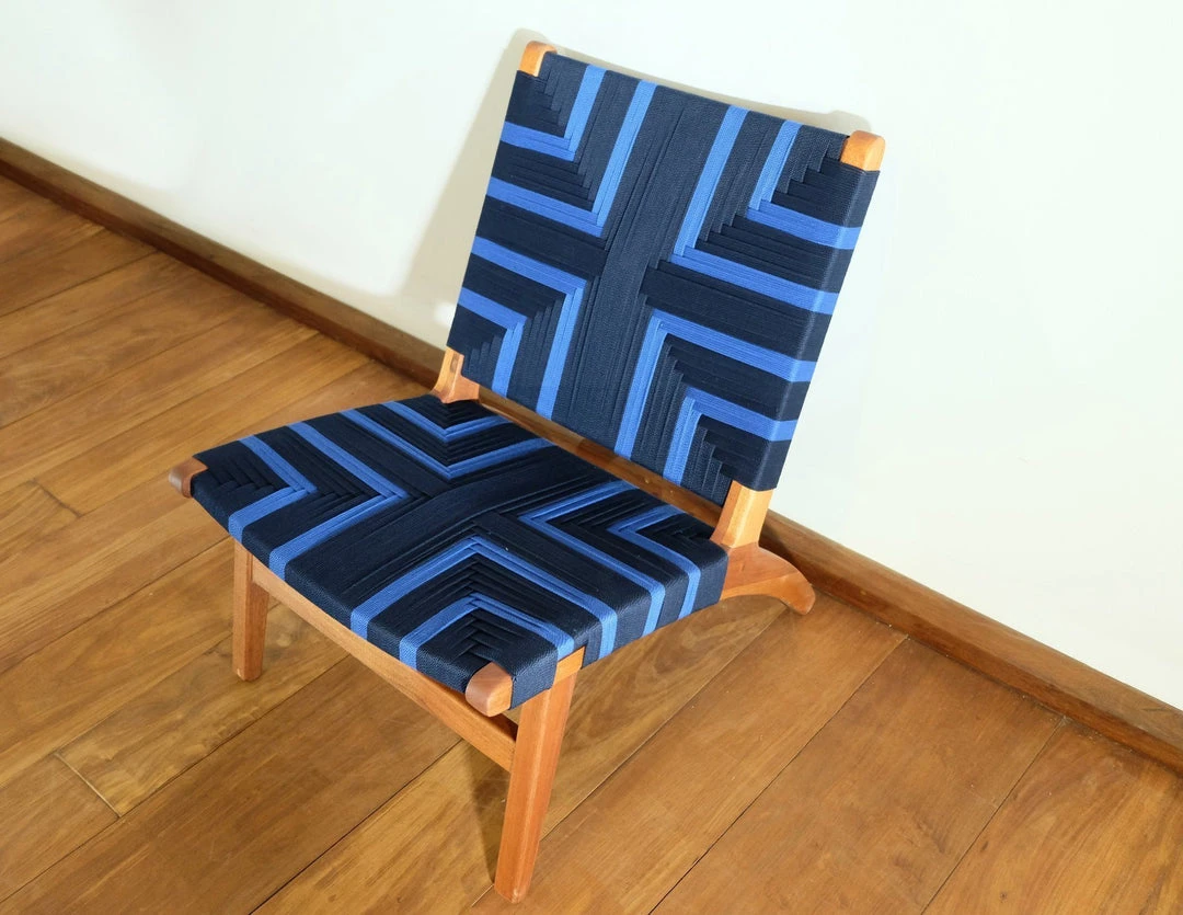 Masaya & Co. Furniture Masaya Manila Lounge Chair - Midnight Blue 6 Masaya & Co. Furniture Masaya Manila Lounge Chair - Midnight Blue
