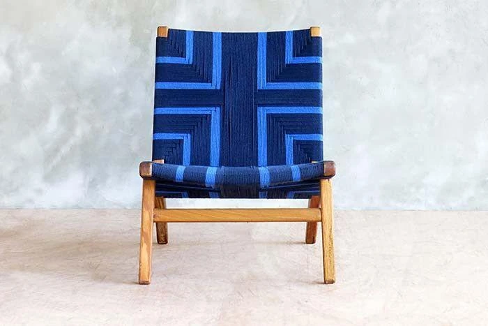 Masaya & Co. Furniture Masaya Manila Lounge Chair - Midnight Blue 11 Masaya & Co. Furniture Masaya Manila Lounge Chair - Midnight Blue