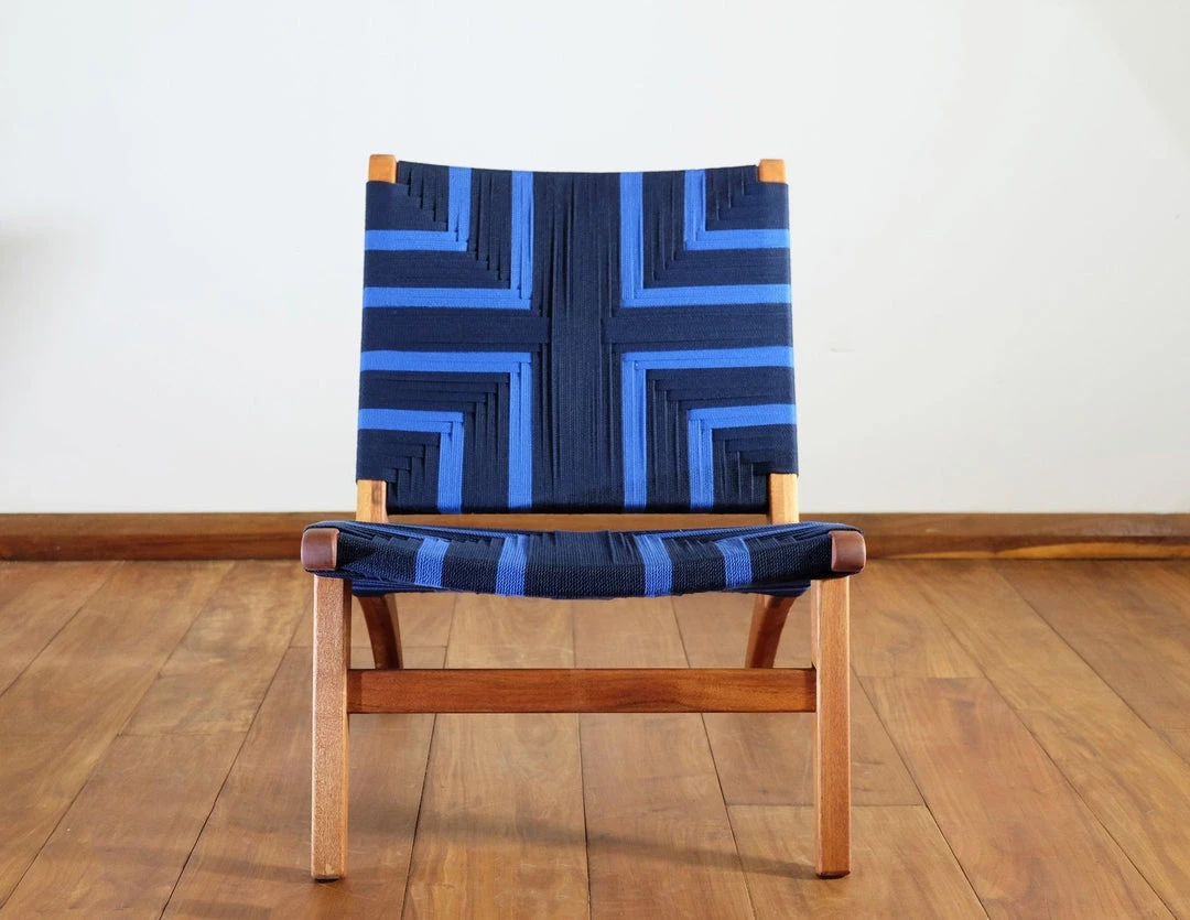 Masaya & Co. Furniture Masaya Manila Lounge Chair - Midnight Blue 5 Masaya & Co. Furniture Masaya Manila Lounge Chair - Midnight Blue