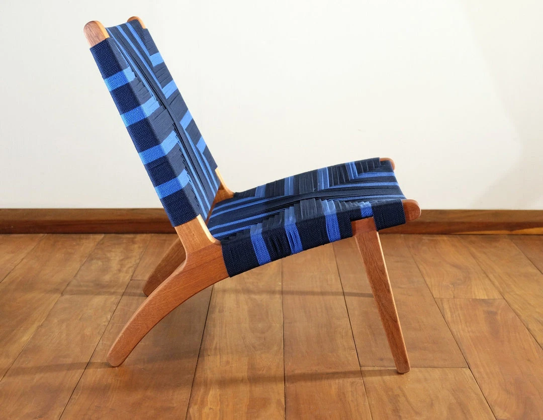 Masaya & Co. Furniture Masaya Manila Lounge Chair - Midnight Blue 4 Masaya & Co. Furniture Masaya Manila Lounge Chair - Midnight Blue