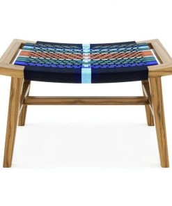 Masaya & Co. Masaya Manila Ottoman - Mot Mot Pattern 15 Masaya & Co. Masaya Manila Ottoman - Mot Mot Pattern