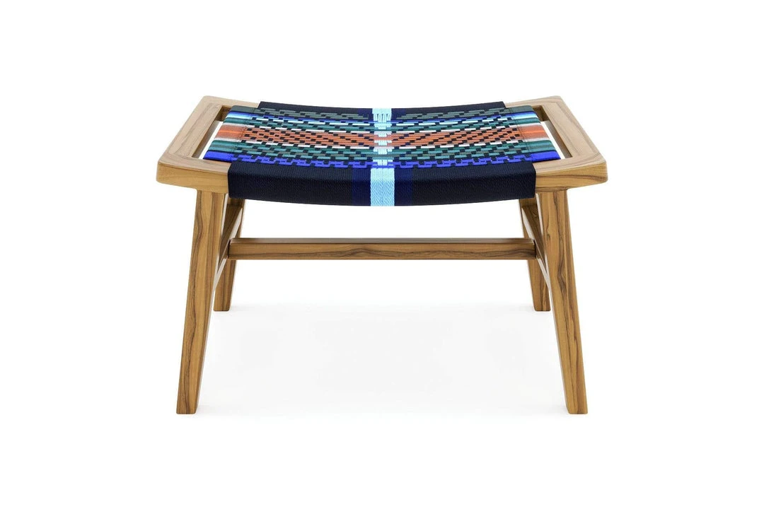 Masaya & Co. Masaya Manila Ottoman - Mot Mot Pattern 8 Masaya & Co. Masaya Manila Ottoman - Mot Mot Pattern