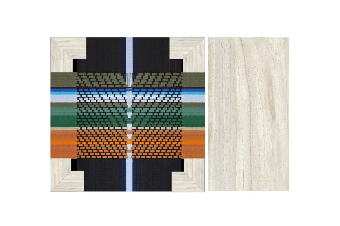 Masaya & Co. Masaya Manila Ottoman - Mot Mot Pattern 4 Masaya & Co. Masaya Manila Ottoman - Mot Mot Pattern