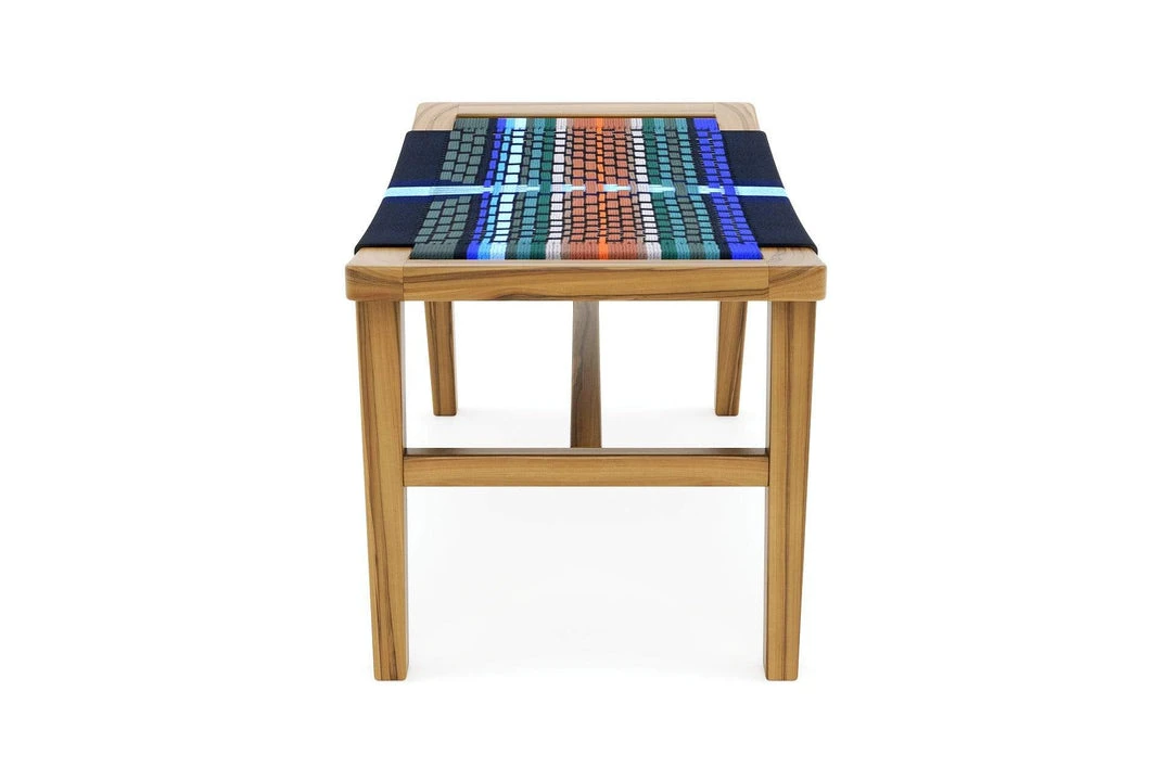 Masaya & Co. Masaya Manila Ottoman - Mot Mot Pattern 3 Masaya & Co. Masaya Manila Ottoman - Mot Mot Pattern