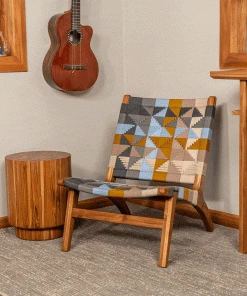 Masaya & Co. Furniture Masaya Manila Lounge Chair - Prisma Pattern