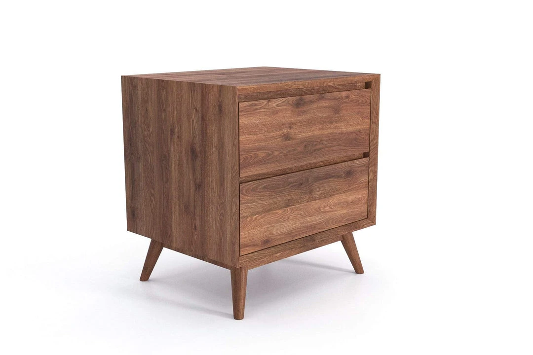 Masaya & Co. Mid Century Two Drawer Side Table / Nightstand 10 Masaya & Co. Mid Century Two Drawer Side Table / Nightstand