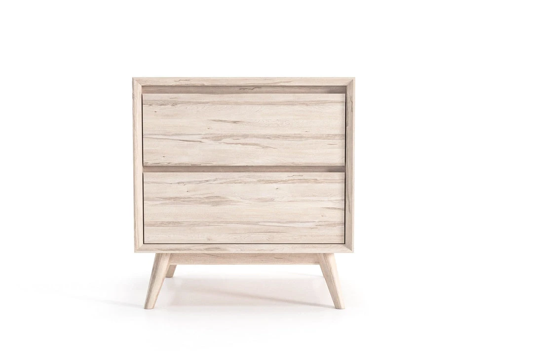 Masaya & Co. Mid Century Two Drawer Side Table / Nightstand 7 Masaya & Co. Mid Century Two Drawer Side Table / Nightstand