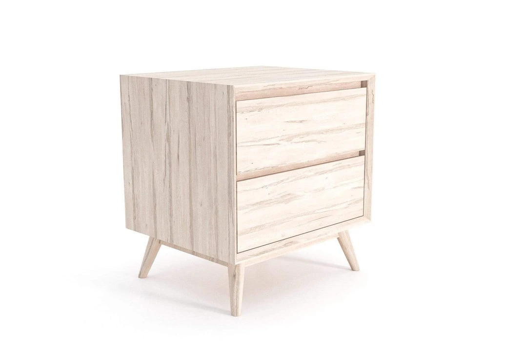 Masaya & Co. Mid Century Two Drawer Side Table / Nightstand 5 Masaya & Co. Mid Century Two Drawer Side Table / Nightstand