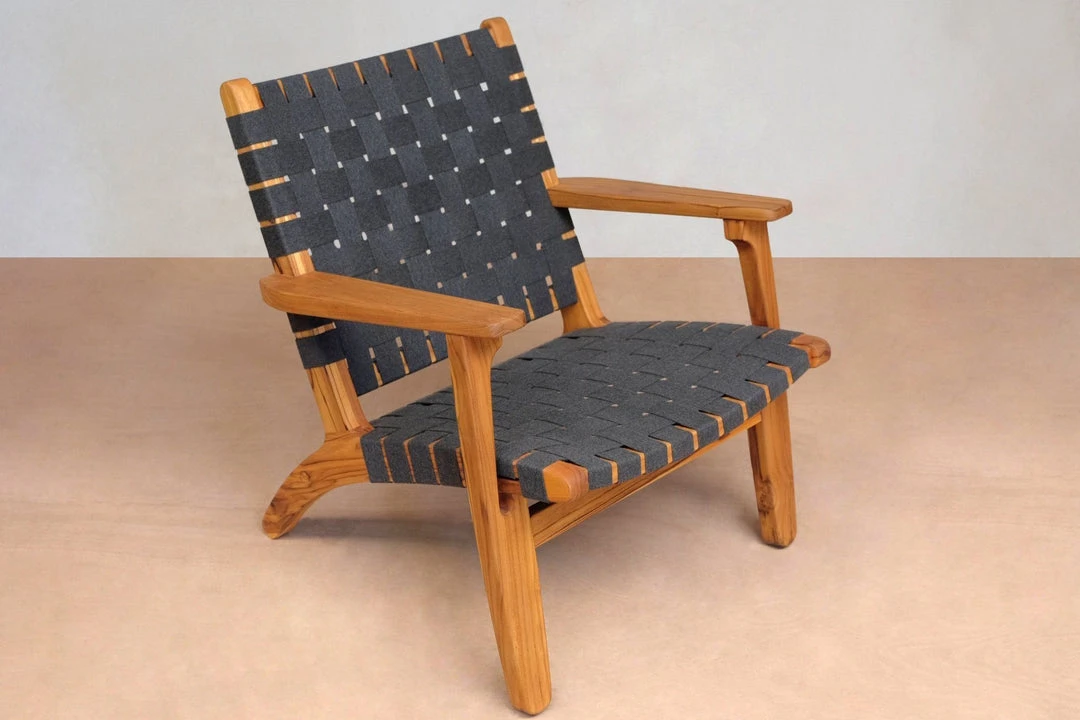 Masaya & Co. Outdoor Arm Chair - Charcoal Sunbrella 8 Masaya & Co. Outdoor Arm Chair - Charcoal Sunbrella