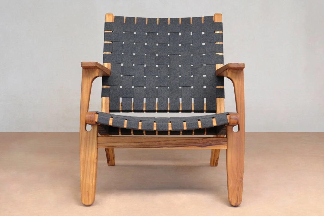 Masaya & Co. Outdoor Arm Chair - Charcoal Sunbrella 5 Masaya & Co. Outdoor Arm Chair - Charcoal Sunbrella