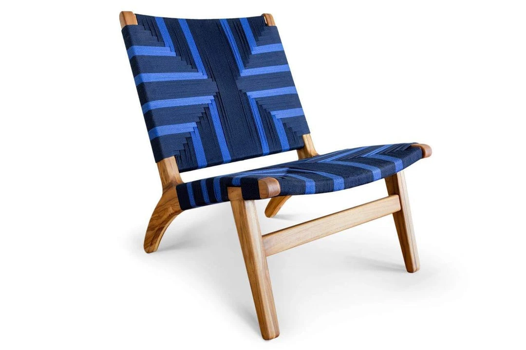 Masaya & Co. Furniture Masaya Manila Lounge Chair - Midnight Blue 8 Masaya & Co. Furniture Masaya Manila Lounge Chair - Midnight Blue