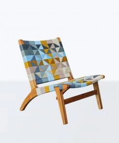 Masaya & Co. Furniture Masaya Manila Lounge Chair - Prisma Pattern