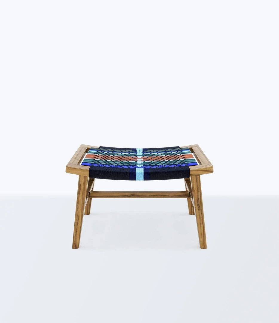 Masaya & Co. Masaya Manila Ottoman - Mot Mot Pattern 2 Masaya & Co. Masaya Manila Ottoman - Mot Mot Pattern